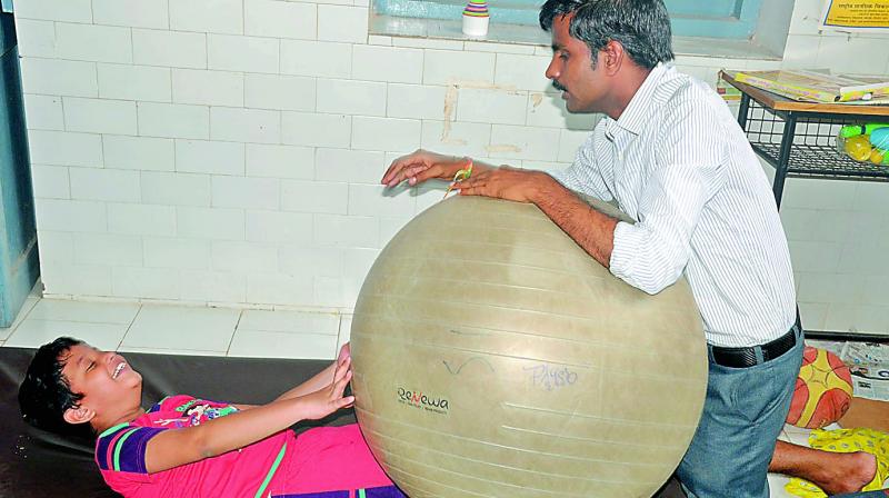 special treatment to disabilities at NIEPID in Nellore city. (Photo: DC)