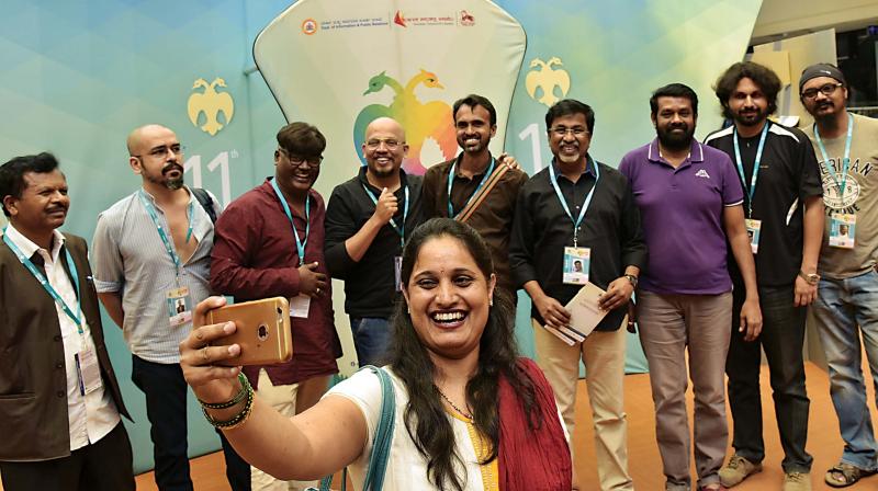 Organisers pose for a selfie as the curtains close on the 11th BIFFes