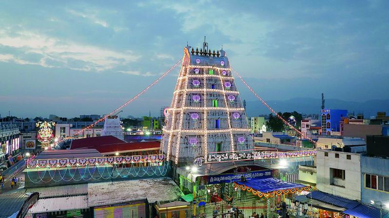 The famous shrine of Tiruchanoor