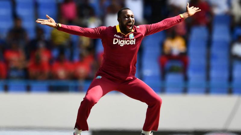 Kesrick Williams got two wickets in the lone T20 against India on Sunday. (Photo: AFP)