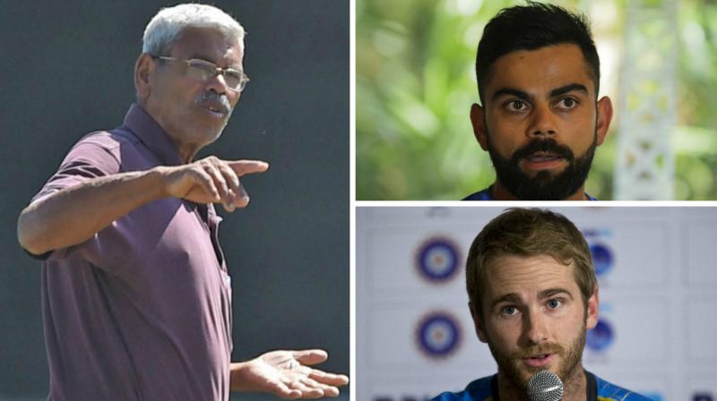 Pandurang Salgaonkar, who looks after the ground at Pune, was the subject of an undercover sting by a TV channel, which alleged he agreed to doctor the surface before a one-day international between India and New Zealand in October 2017. (Photo: PTI / AP)