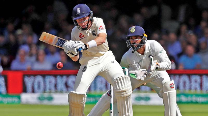 Englands Ollie Pope in action during the third day of the second test at Lords in  London. (Photo: AP)