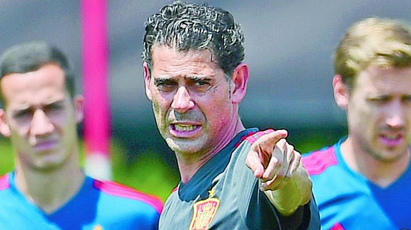 Spain coach Fernando Hierro. (Photo: AFP)