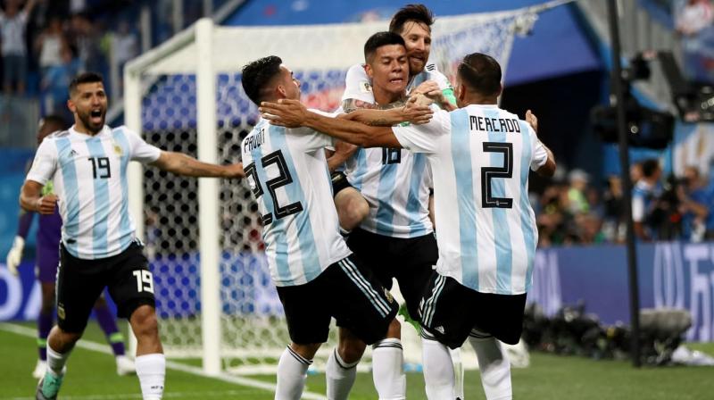 It took an unlikely goal by Rojo to save Argentina and give it second place in Group D. (Photo: Fifa official site)