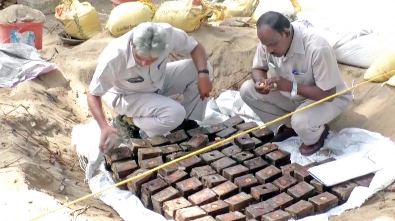 So far 58 rounds of TNT (Trinitrotoluene) explosives, 250 light machine gun (LMG) cartridges kept in 19 steel boxes, four boxes containing 100 rocket launchers besides bullets, 15 granite explosives , five ground rockets, eight rolls of fuse wire and one small dynamo motor have been recovered. (Photo: DC)
