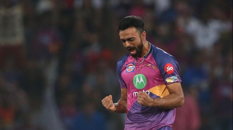 26-year-old Unadkat has played a Test, seven ODIs and four T20 Internationals for India but in the last one year he has emerged as a parsimonious bowler in the shortest format. (Photo: BCCI)
