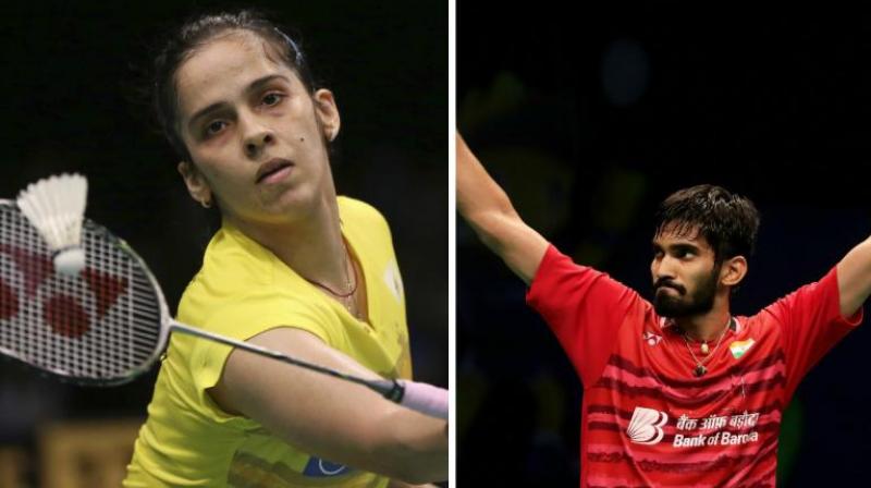 Saina Nehwal and Kidambi Srikkanth won their respective singles matches with ease. (Photo: AP)