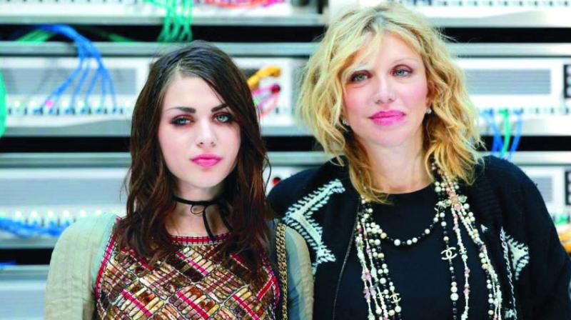 Courtney Love with daughter Frances Bean Cobain