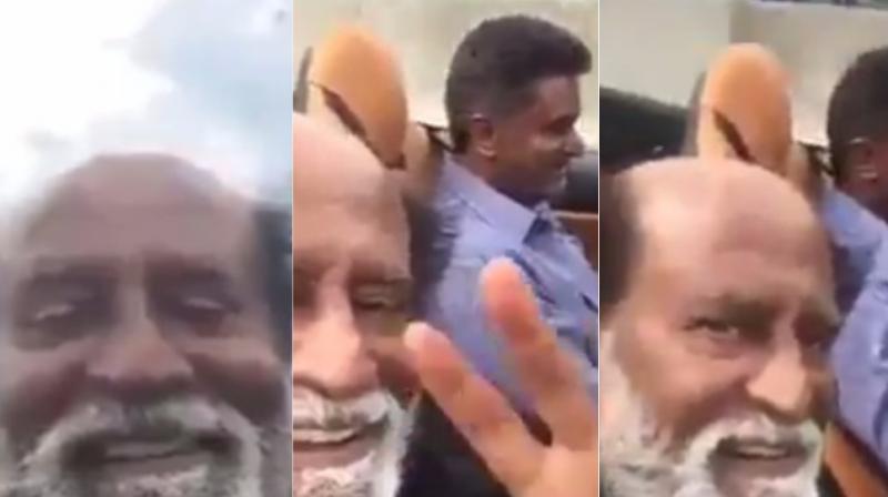 Screen grabs from the video made by the man himself- Rajinikanth. Recently, amid rumours of him joining Tamil Nadu politics, the Padma Bhushan awardee revealed that he is not completely against the idea.