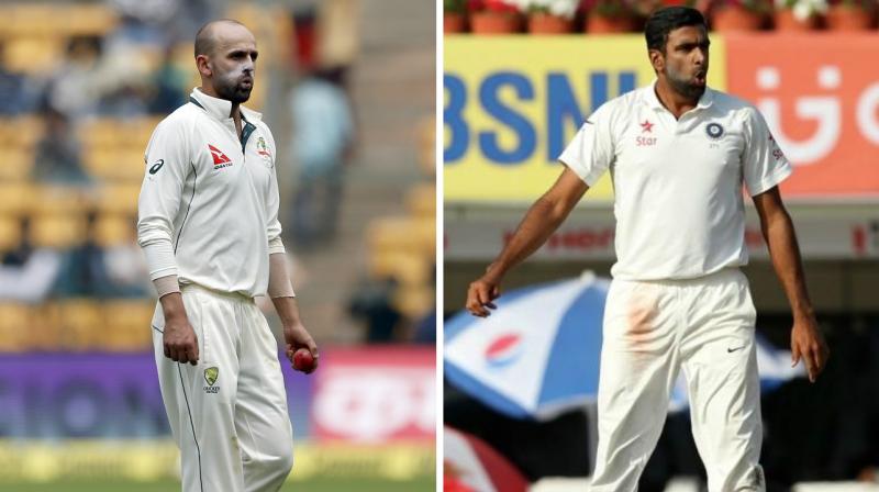 While R Ashwin scalped just two wickets, Nathan Lyon could only pick a wicket in the third India-Australia Test in Ranchi. (Photo: AP / BCCI)