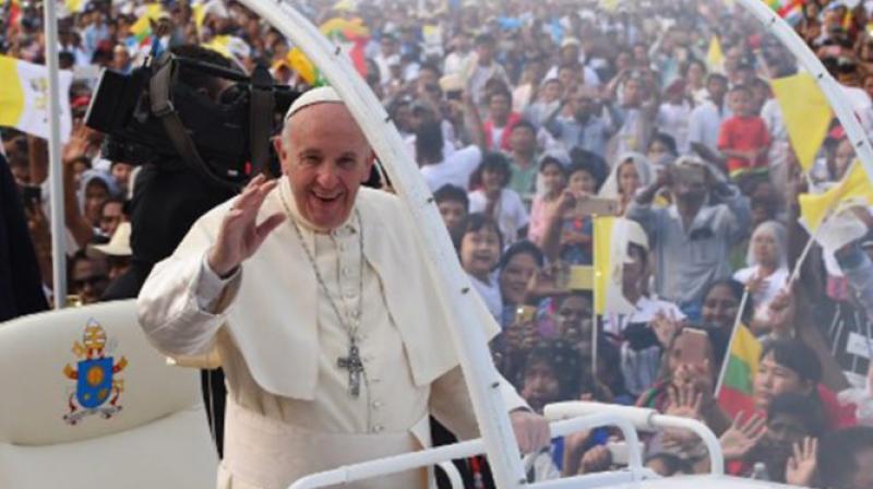 The usually forthright pontiff walked a diplomatic tightrope during his four days in Myanmar - the first papal visit to the country - avoiding any direct reference to the Rohingya in public. (Photo: AFP)