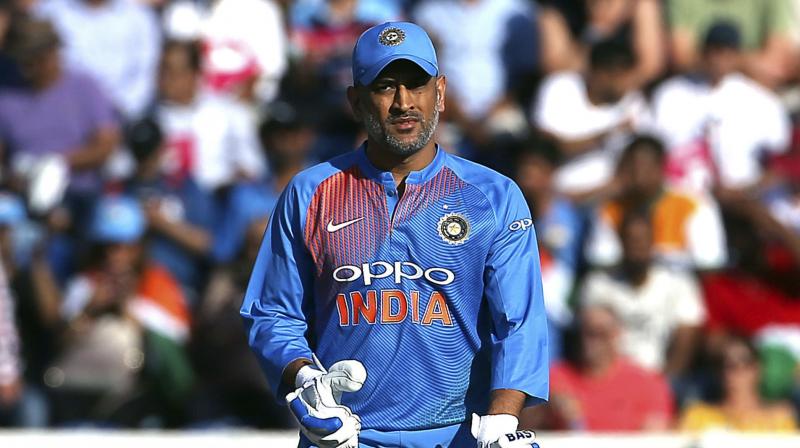 While the former Indian skipper stayed in the middle till the 47th over of the Indian chase, he could only score 37 runs off 59 balls, failing to up the ante, giving India a chance to pull off a win. (Photo: AP)