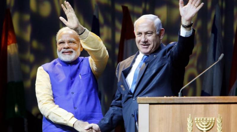 Narendra Modi addressed the Indian community at an event in Israels Tel Aviv. (Photo: AFP)