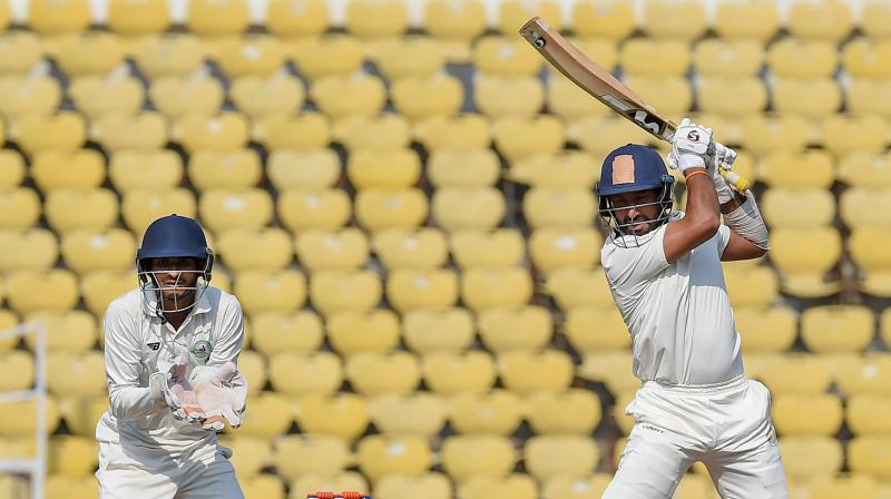 Pujara played for the turn only to be adjudged leg before as Sarwate bowled an arm ball. (Photo: PTI)