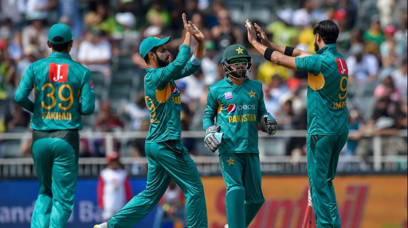 The tourists owed their win to the new-ball bowling of left-arm spinner Imad Wasim and left-arm fast bowler Shaheen Shah Afridi as they defended a moderate total of 168 for nine. (Photo: AFP)