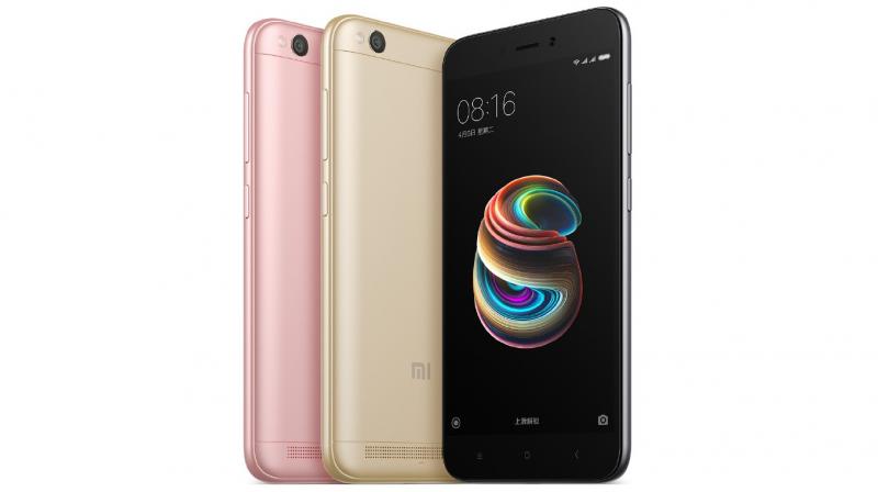 The Redmi 5A will be available in Dark Grey, Gold and Rose Gold.