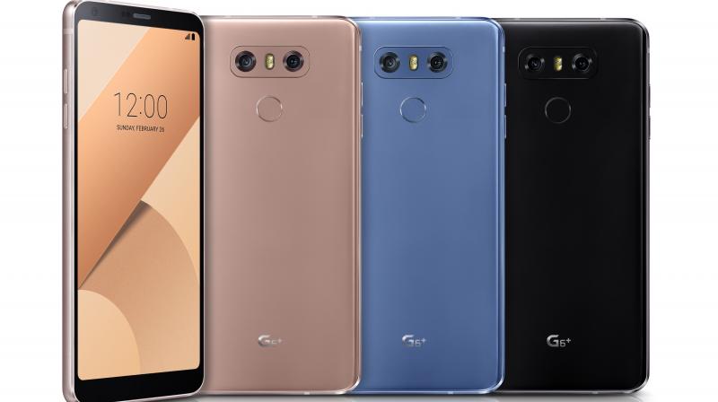 The LG G6+ will be available in Optical Astro Black, Optical Marine Blue, and Optical Terra Cloud, with hue to change according to the light.