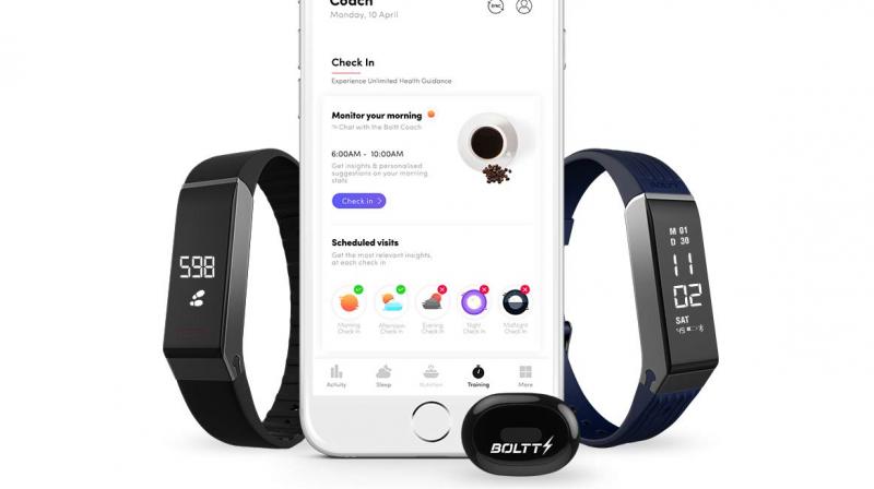The AI fitness coach, essentially resides in the app as a text and voice coach, comes to life when any of the fitness device (smart band, shoes and stride sensor) is connected with the app.