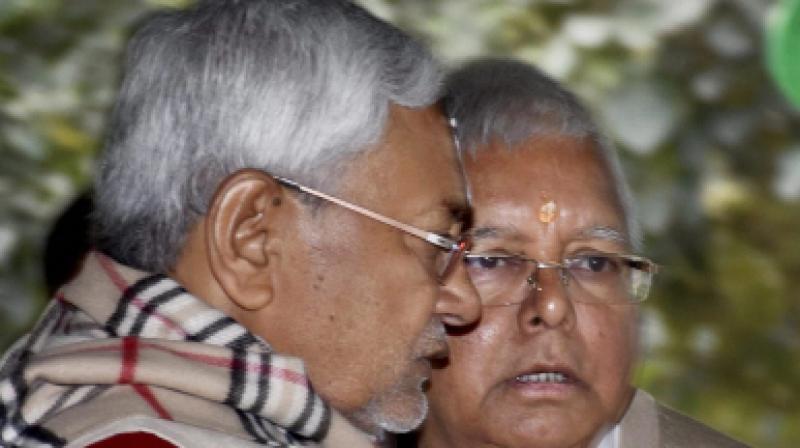 RJD supremo Lalu Prasad Yadav and Bihar CM Nitish Kumar. (Photo: PTI)