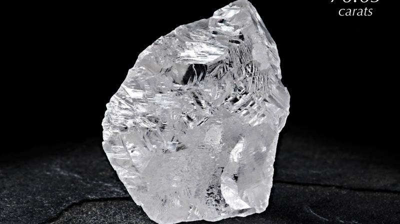 The 1,109-carat stone is named Lesedi La Rona, or Our Light. (Photo: Facebook / Lucara Diamond Corporation)