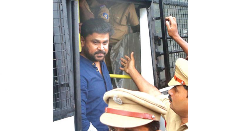 Police brings actor Dileep to Aluva sub-jail in Kochi on Tuesday.  (Photo: DC)