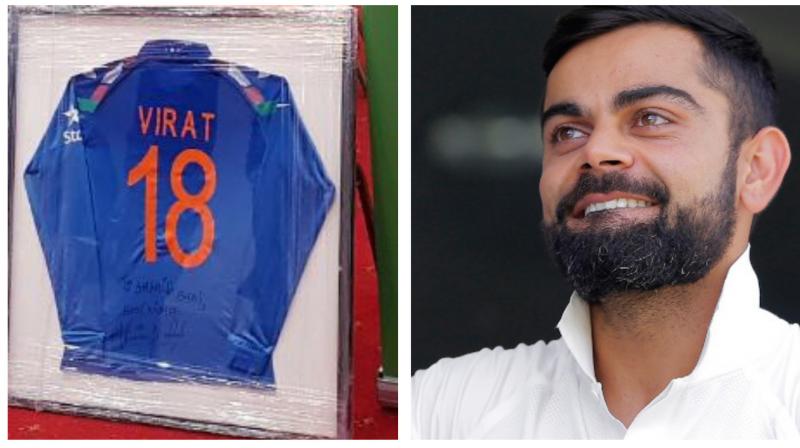 The signed jersey was gifted to Afridi after a group stage match between the India and Pakistan. (Photo: AP/ twitter)
