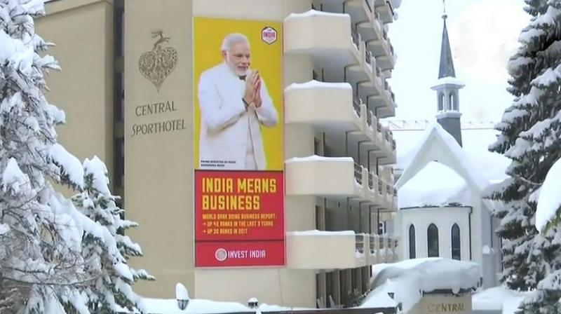 The Geneva-based WEF is hosting its 48th annual meeting at Davos beginning Monday, where more than 3,000 leaders from across the world are expected to participate in a high-profile talk fest for five days. (Photo: ANI)