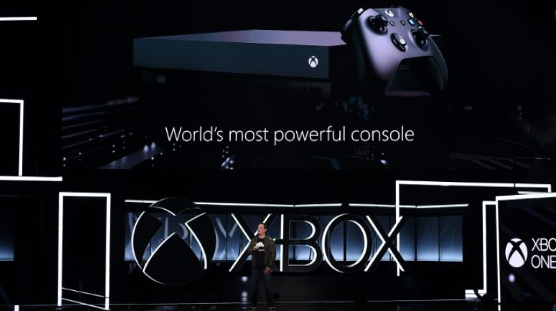 XBox Chief Phil Spencer introduced the much anticipated Xbox One X at a Microsoft event ahead of the official opening of the Electronic Entertainment Expo in Los Angeles. (Photo: AFP)