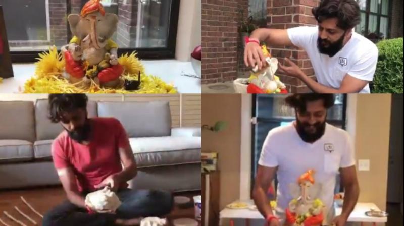 Screengrabs from the video posted by Riteish Deshmukh on Twitter.