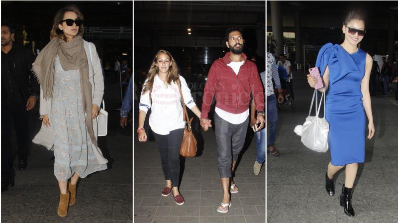 Airport Diaries: Kangana, Urvashi, Yuvi-Hazel live life Bollywood size