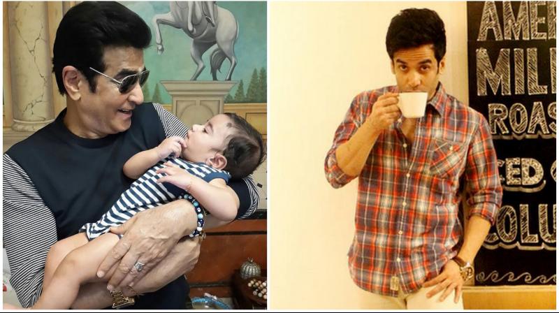 Tusshar cant help but adore grandpa-grandson having an endearing moment together