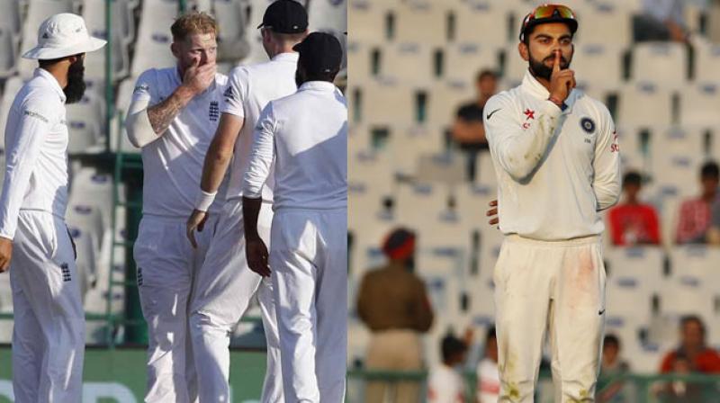 Ben Stokes and Virat Kohli were involved in an altercation during the third India versus England Test in Mohali. (Photo: BCCI / AP)