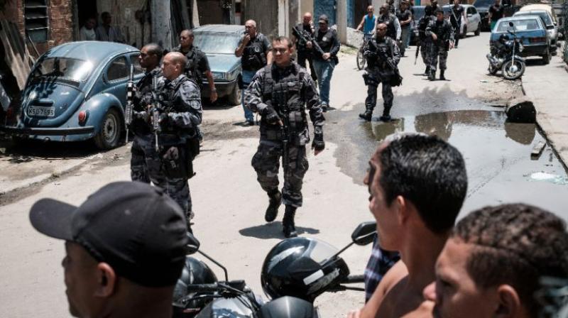 In Brazil, regular patrol officers are known as military police. (Photo: AFP)