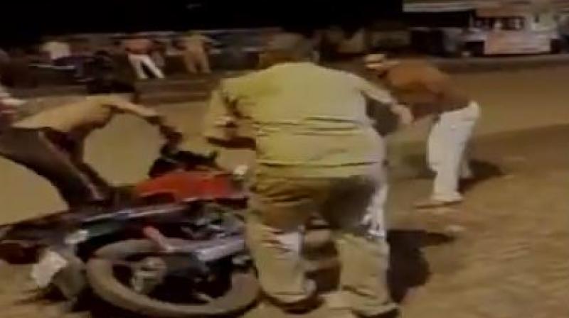 Assistant Superintendent of Police (ASP), Sambhal, Pankaj Pandey said one of the two riders has been arrested. (Photo: screengrab)