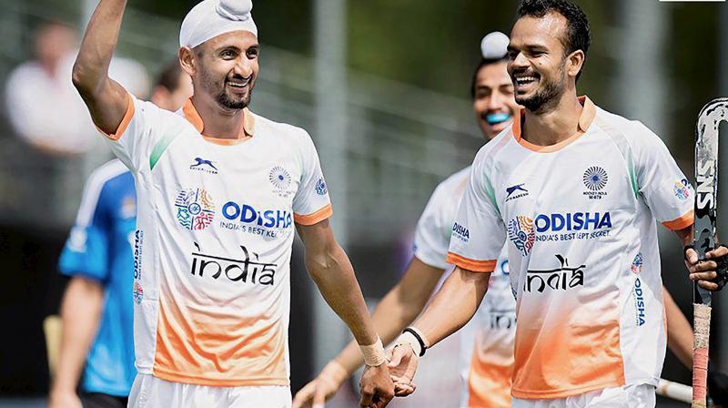 The Indians came out with new vigour and purpose here under new chief coach Harendra Singh, who swapped roles with Sjoerd Marijne as the womens team coach. (Photo: PTI)