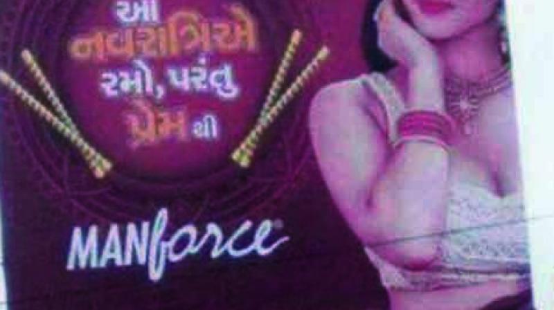 The ad has caused so much stir that Hindu groups in Surat have gone on protest, and have even threatened to escalate matters if all hoardings are not taken down immediately.