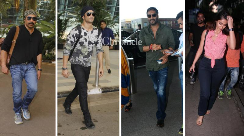 Ajay, Sushant, Sunny, Ileana, others travel in their fashionable best
