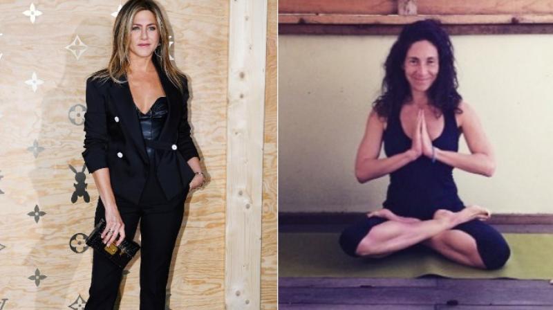 Jennifer Aniston (Left) and Mandy Ingber (Right). (Photo: AFP - Instagram / mandyingber)
