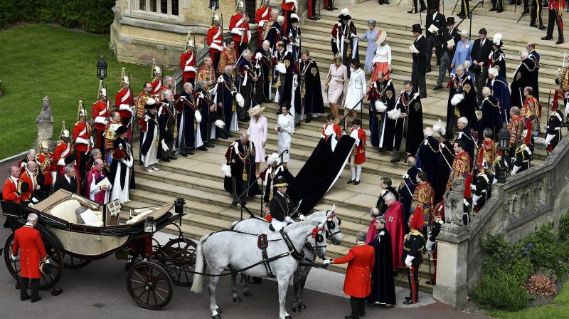 British, Dutch and Spanish Royals gather for the Order of the Garter Service