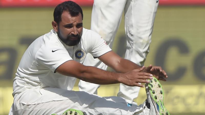 After the Mohali Test against England, Indian pacer Mohammed Shami felt a bit of soreness in his knee. (Photo: AFP)