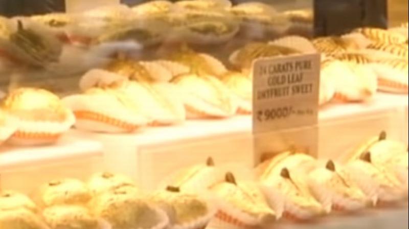 These sweets have been named Gold Sweets and are the centre of attraction for all the customers (Photo: YouTube)