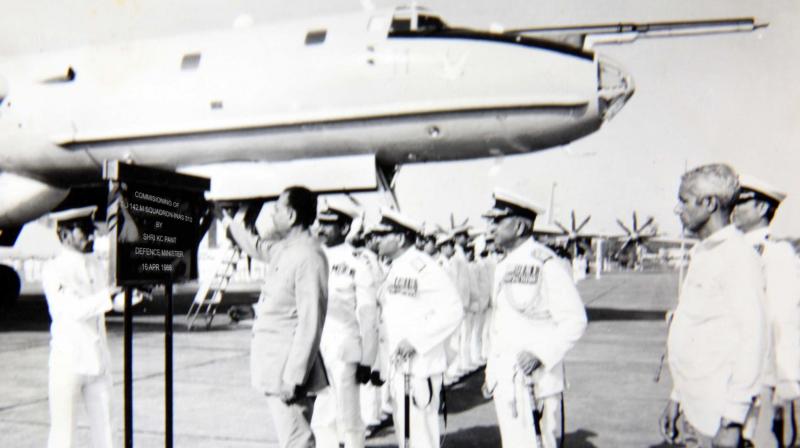 Defence minister K.C. Pant at the induction in 1988.