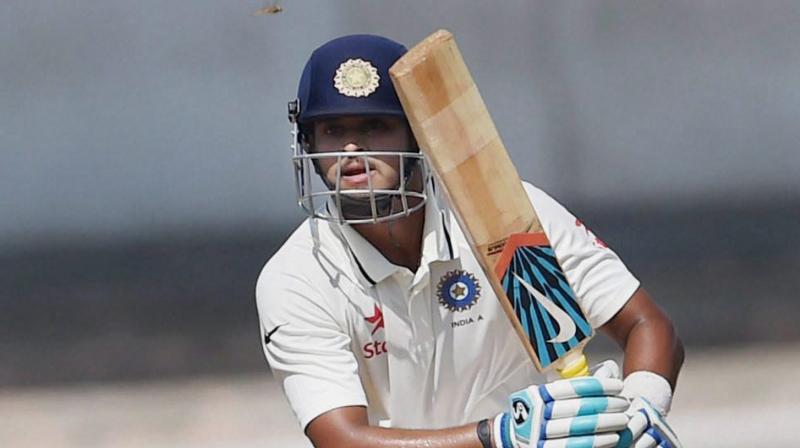 Shreyas Iyer smashed 5 sixes and 7 fours in an almost run-a-ball innings to remain unconquered on 85 in a team score of 176 for 4 in 51 overs. (Photo: PTI)