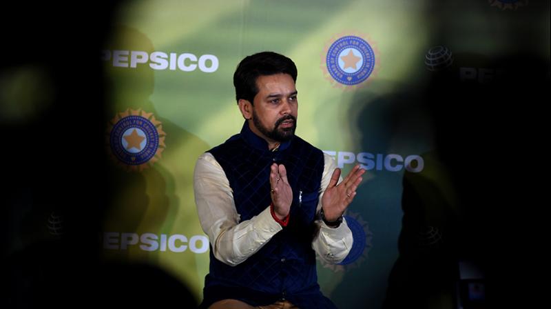 BCCI president Anurag Thakur discussed the problems the cricket board was facing, during a treasurers meeting in Mumbai. (Photo: AFP)