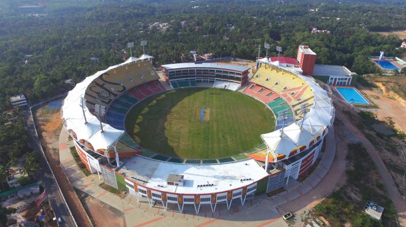 The Kariyavattom Greenfield Stadium in Thiruvananthapuram which will host an international Twenty-20 match between India and Sri Lanka. (Photo: DC)