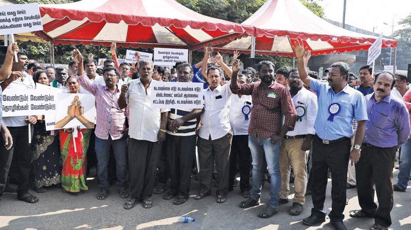 Several people turned up at the Chennai rally to demand the reopening of Sterlite  plant, on  Wednesday. (Photo: DC)
