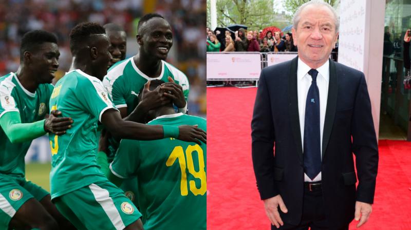 Senegal unwittingly found themselves at the centre of a Twitter storm this week after businessman Alan Sugar tweeted a picture of the Senegal team with the caption, \I recognise some of these guys from the beach in Marbella\. (Photo: AP)
