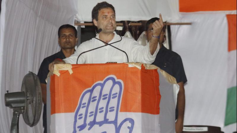 Congress Vice-President Rahul Gandhi was on a visit to his Lok Sabha constituency Amethi on Wednesday. (Photo: PTI/File)