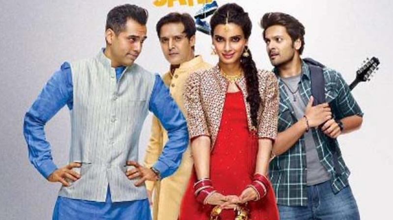 The poster of the movie Happy Bhag Jayegi.