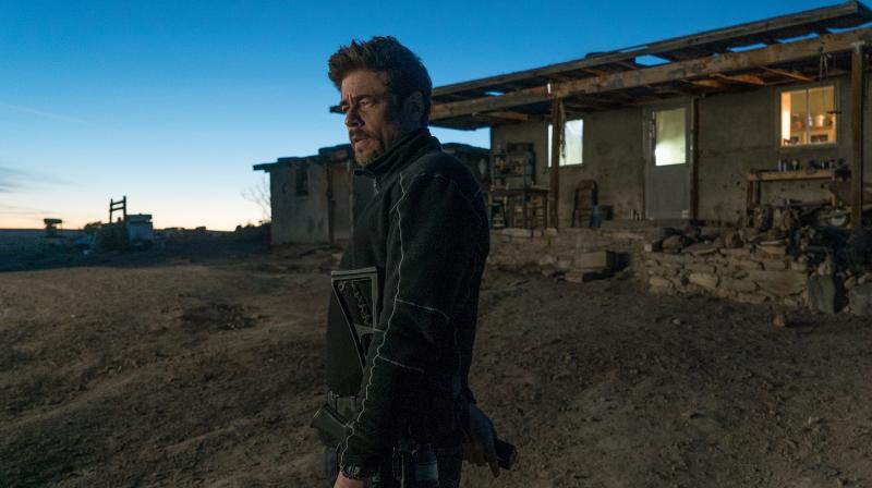 Benicio Del Toro in the still from film.